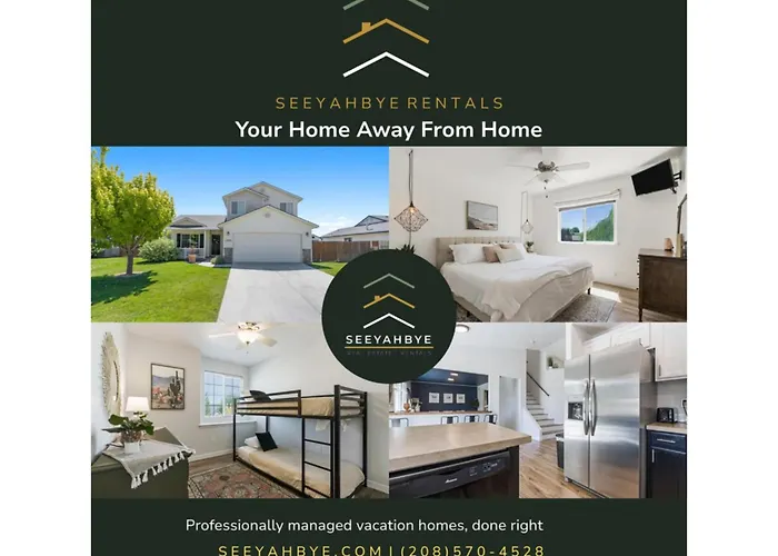 Caldwell Lux Getaway! Large Family Friendly Home